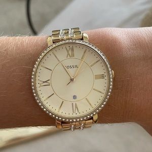 FOSSIL gold watch